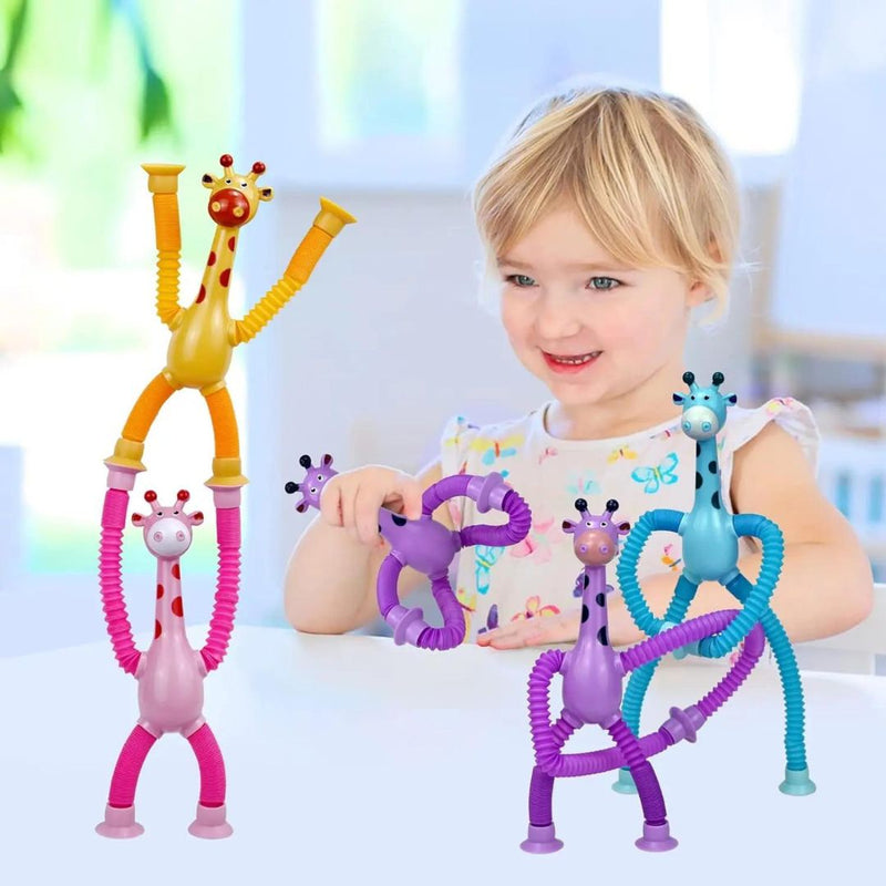 Girafas Divertidas Articulada Com Ventosa