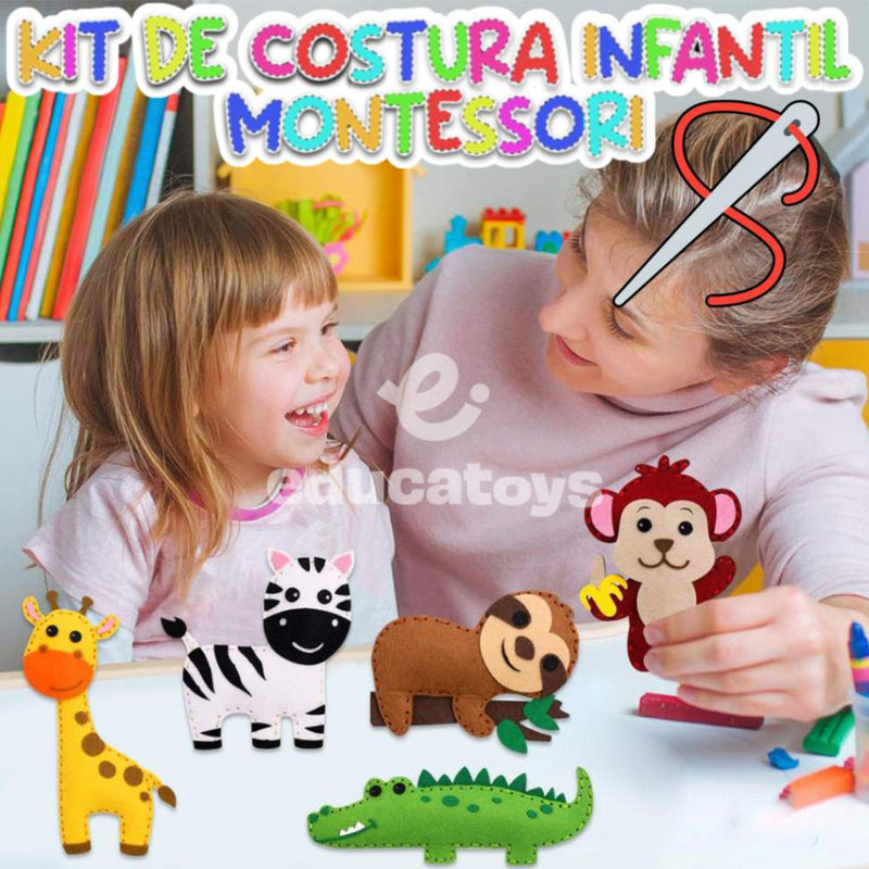 Kit de Costura Infantil Montessori - Alinhavo