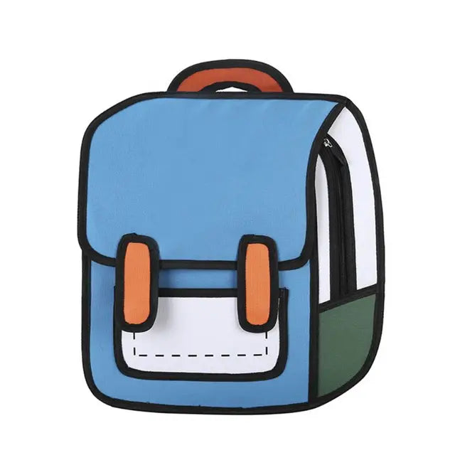 Mochila Escolar Infantil Cartoon 2D