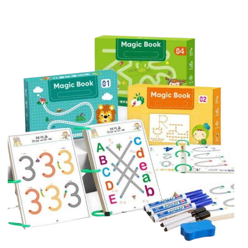 Caderno Infantil Para Treino De Coordenação Motora - Magic Book™