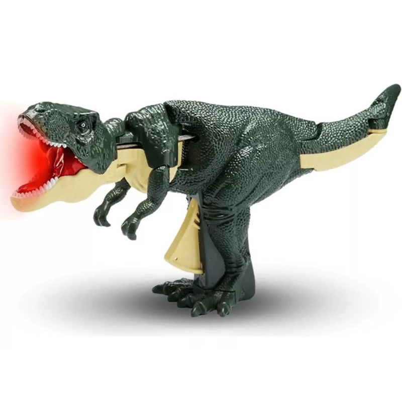 Brinquedo Dinossauro T-Rex ZaZa - Movimento Realista, Luz e Som