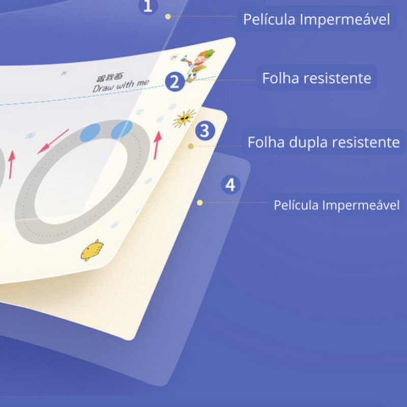 Livro Montessori Mágico Para o Desenvolvimento Da alfabetização