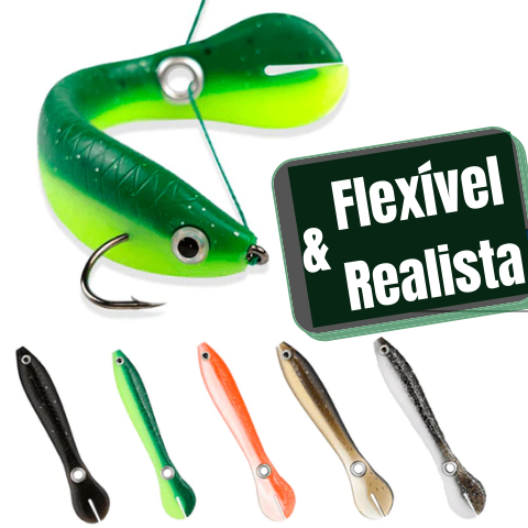 Isca Artificial Realista de Pesca Profissional - Pague 6 Leve 10