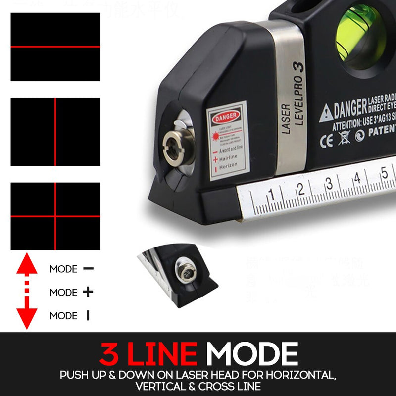 Nível Trena Laser Multifuncional 3 em 1