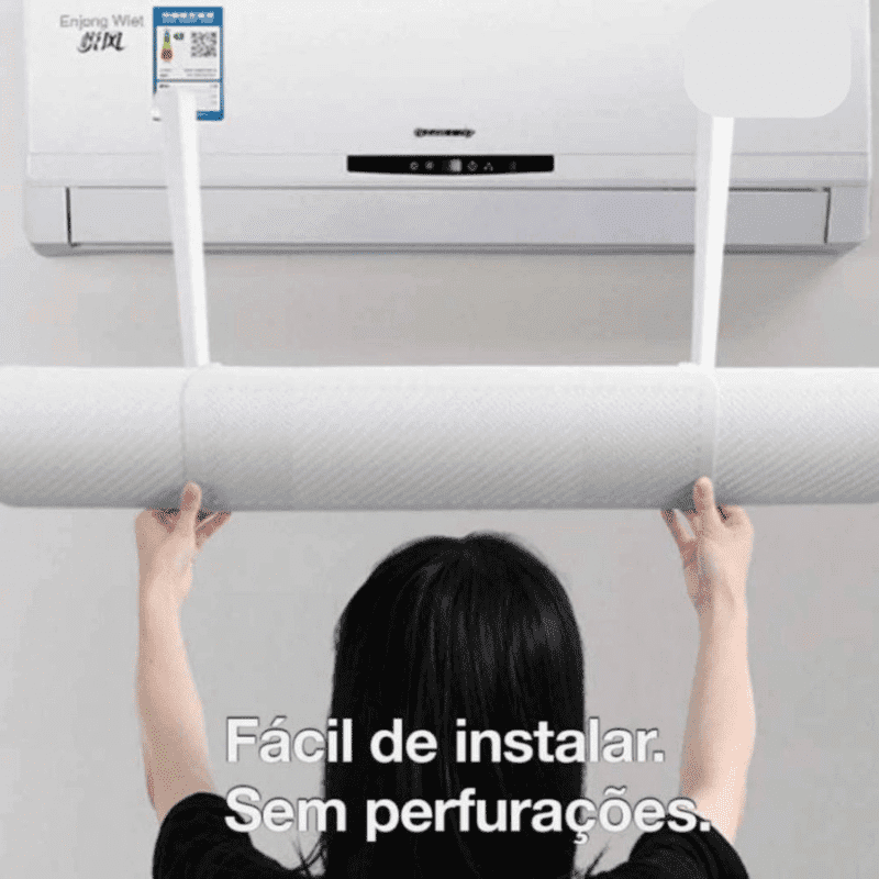 Defletor de Ar Condicionado Ajustável - Compatível com todos os modelos split
