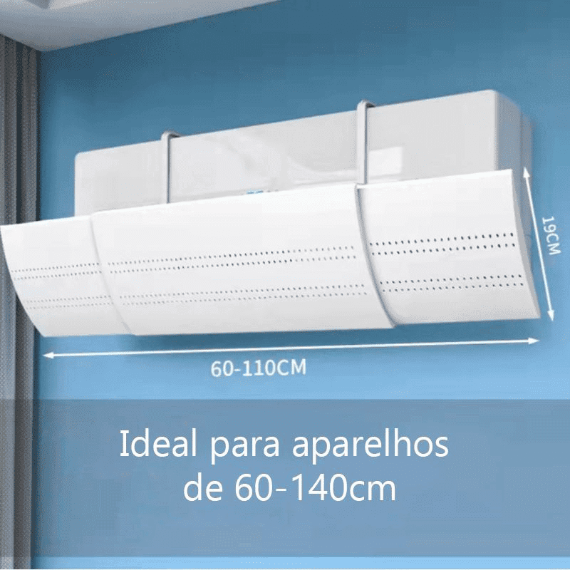 Defletor de Ar Condicionado Ajustável - Compatível com todos os modelos split