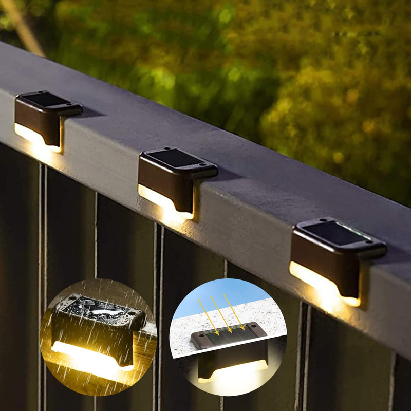 Kit Iluminação Solar à Prova d'Água para Jardim e Varanda