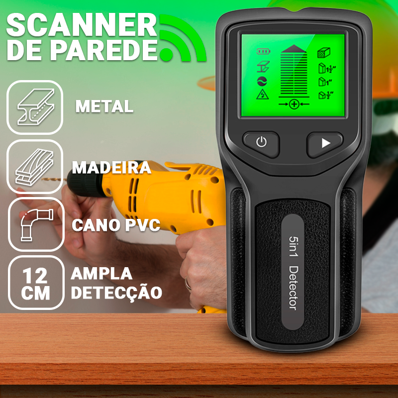 Detector Profissional de Tubulações e Metais