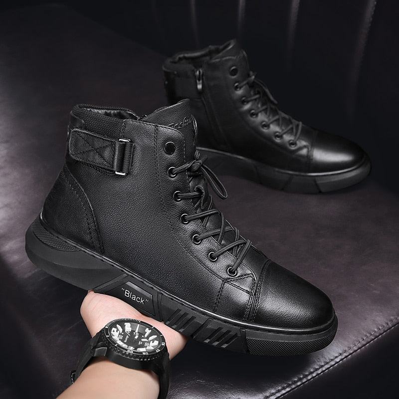 Bota Masculina de Couro Italiano Premium