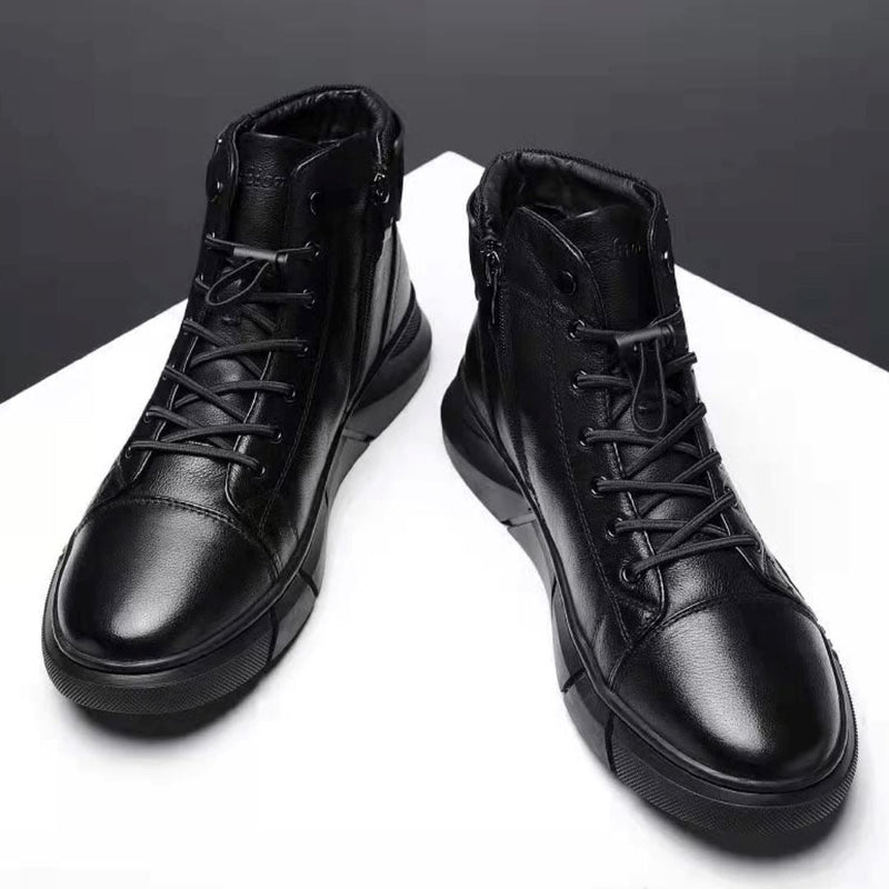 Bota Masculina de Couro Black Edition