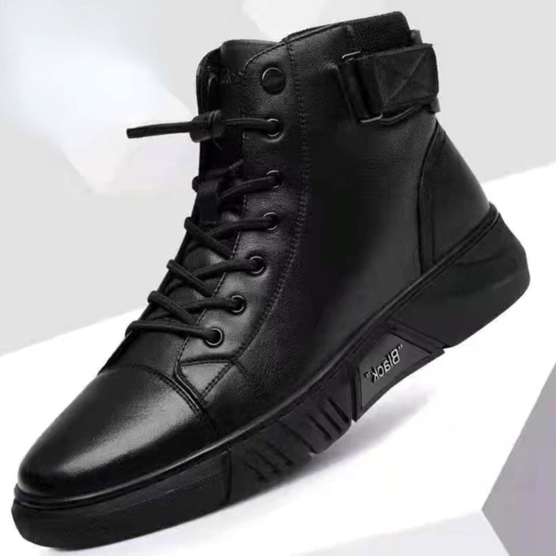 Bota Masculina de Couro Black Edition