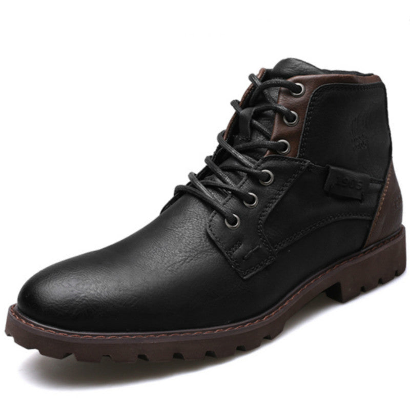 Bota Masculina de Couro Legítimo Confortável