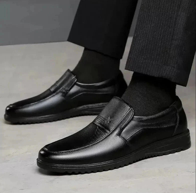 Sapato de Couro Masculino Elegante