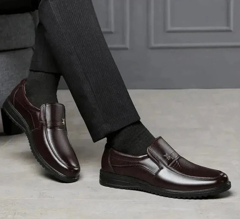 Sapato de Couro Masculino Elegante