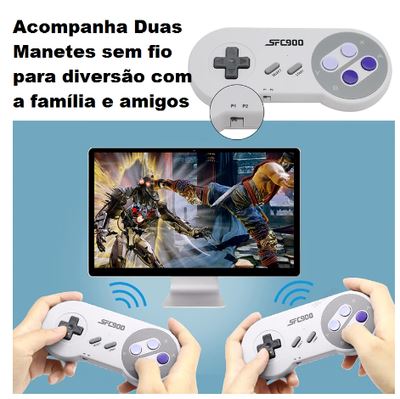 Super Game Retrô com 1500 jogos nostálgicos